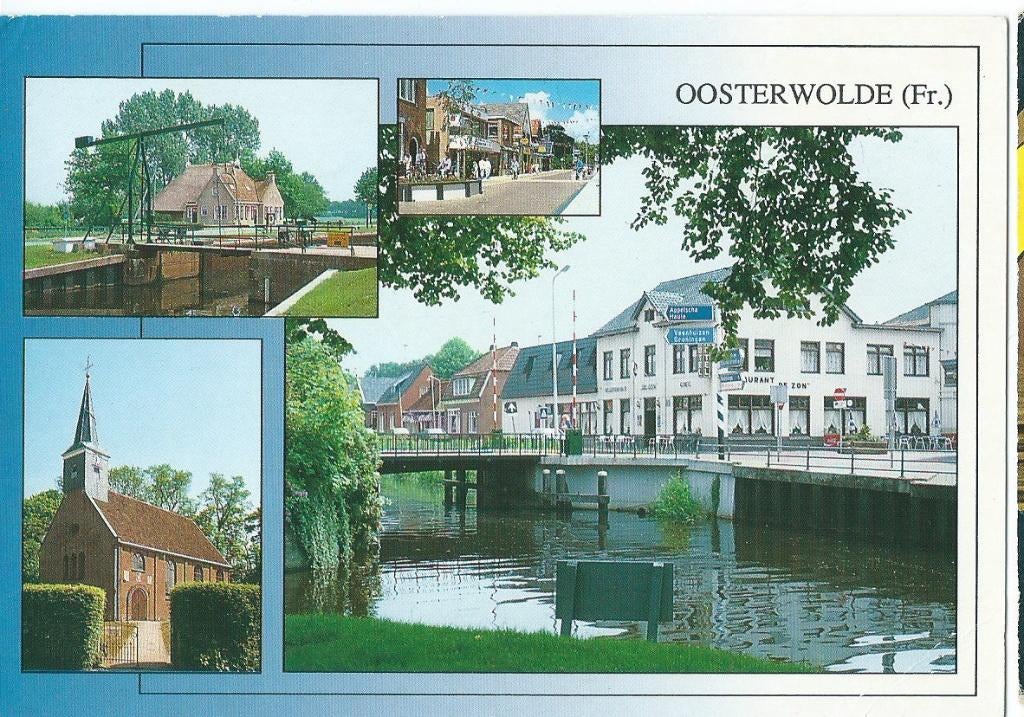 Ansichtkaart Oosterwolde, Ophalen of Verzenden, 1980 tot heden, Gelopen, Friesland