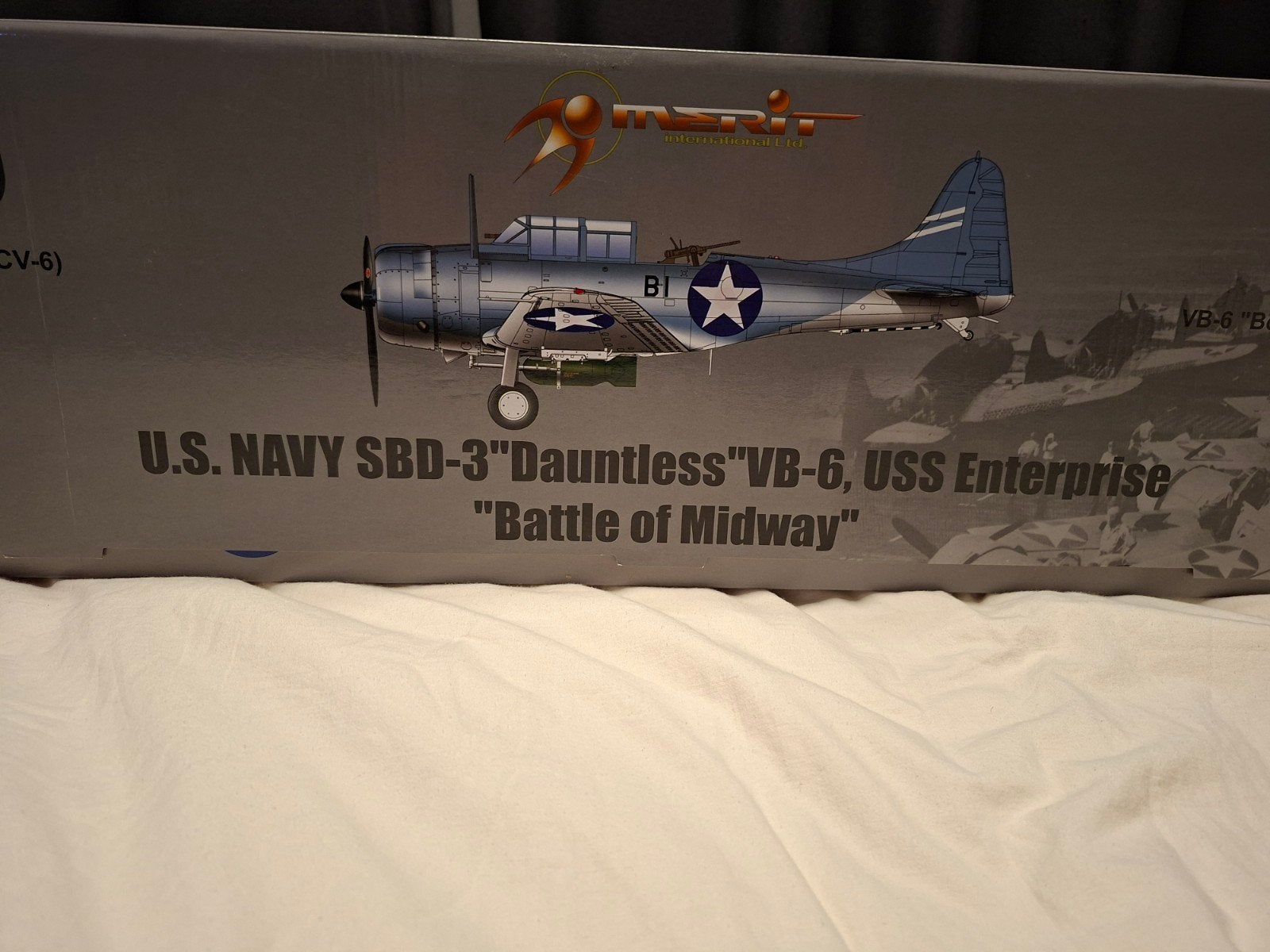 Merit Dauntless "Battle of Midway" 1/18, Nieuw, Groter dan 1:72, Vliegtuig, Ophalen