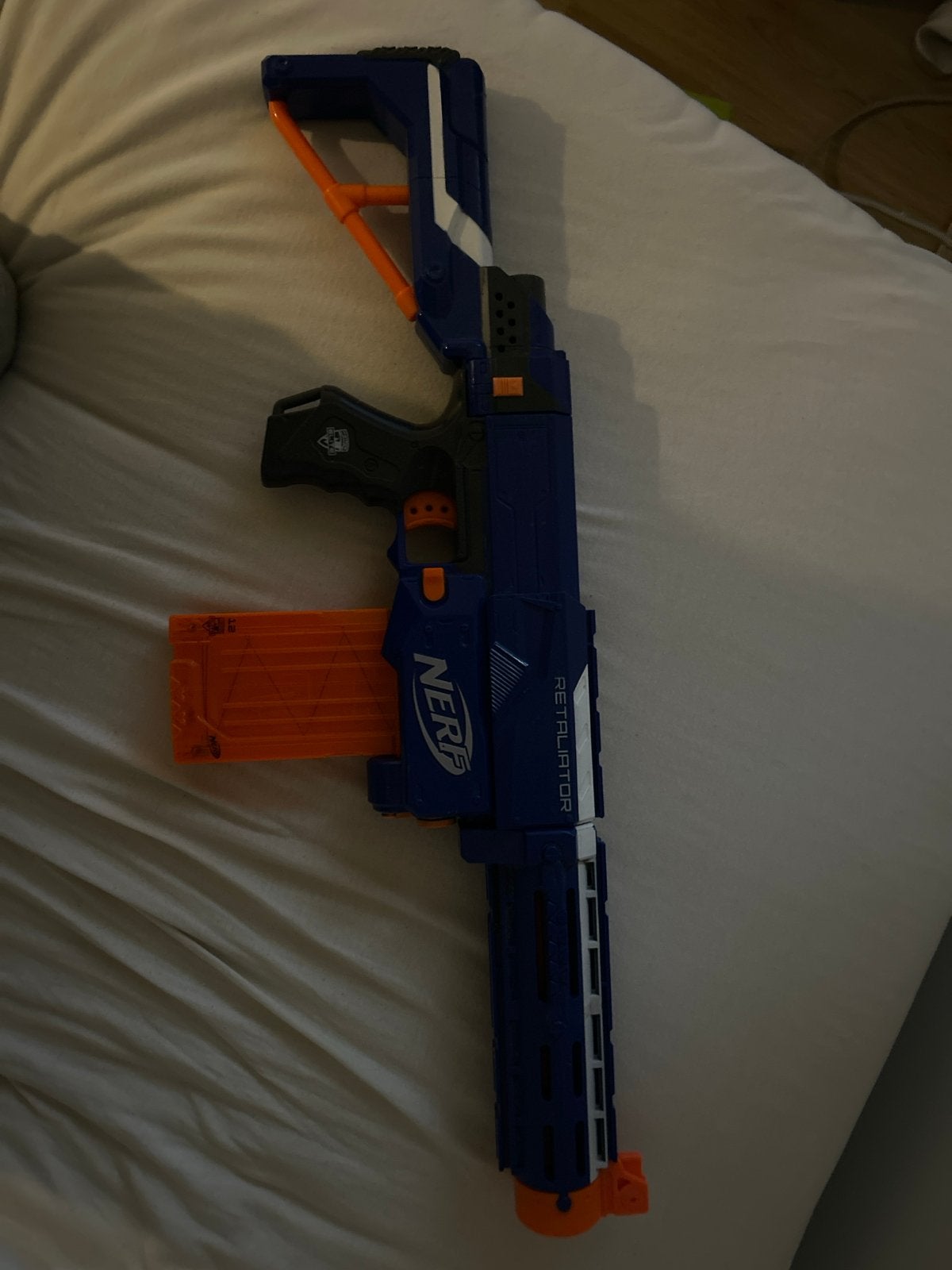 Nerf Retaliator Blaster, Ophalen of Verzenden, Zo goed als nieuw
