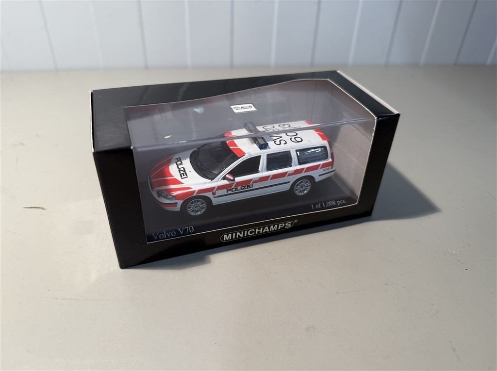 model auto - 1/43 - Minichamps - 430171897 Volvo V70 Kantons, Hobby en Vrije tijd, Modelauto's | 1:43, Ophalen of Verzenden, Zo goed als nieuw