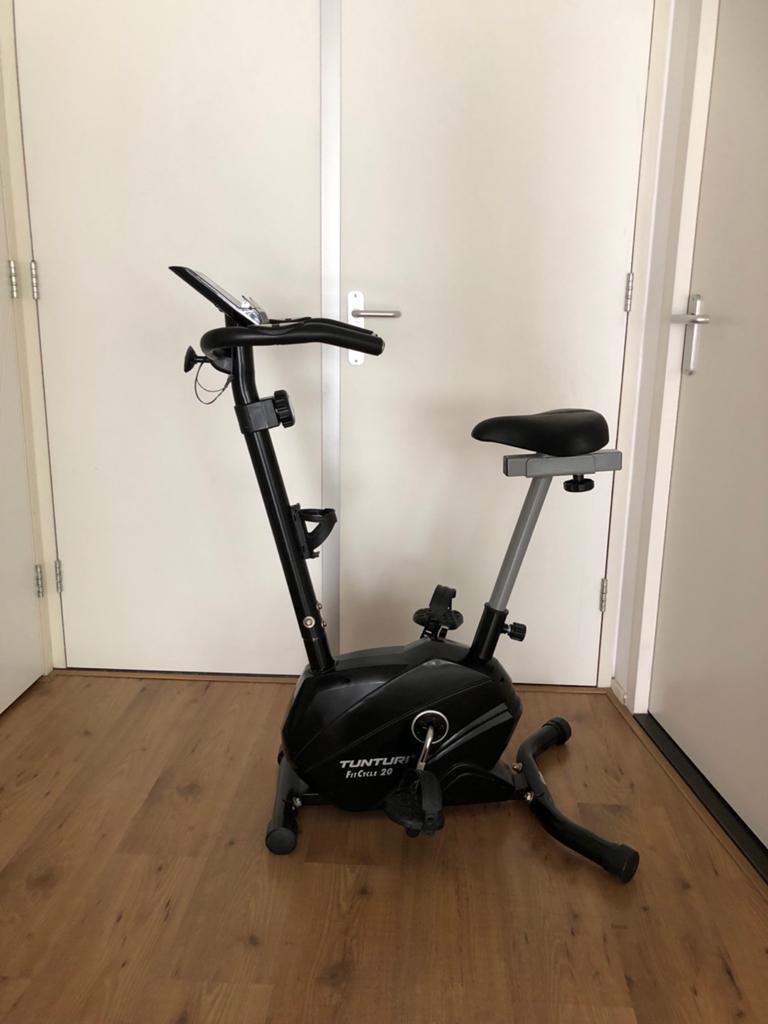Tunturi FitCycle 20 Hometrainer - In goede staat, Ophalen, Gebruikt, Metaal, Benen