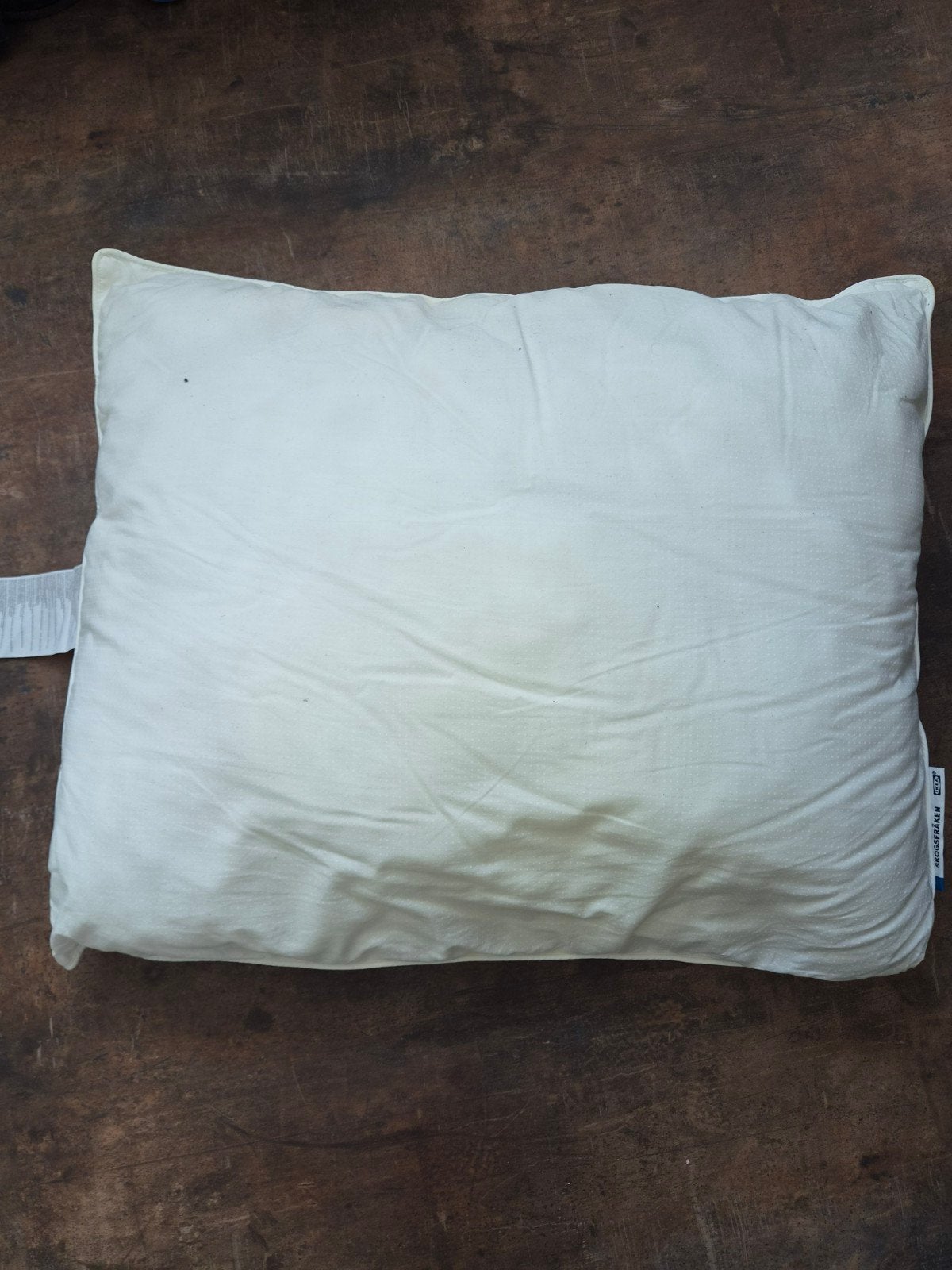 2 IKEA SKOGSFRÄKEN hoofdkussens - Zo goed als nieuw, Wasbaar, Wit, IKEA, Hoofdkussen