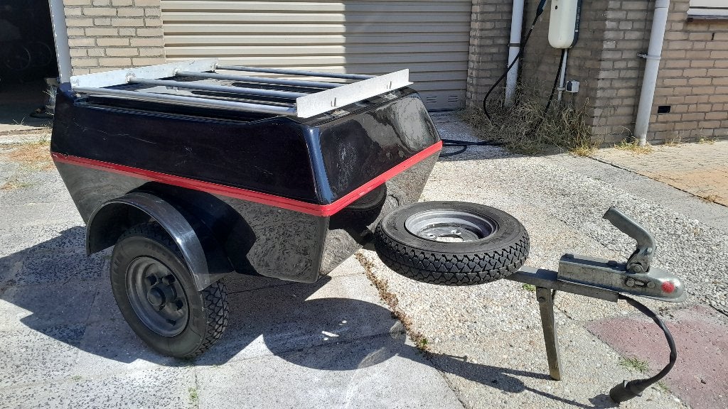 Mooie aanhanger voor achter motor of trike (EUR 450), Ophalen, Gebruikt