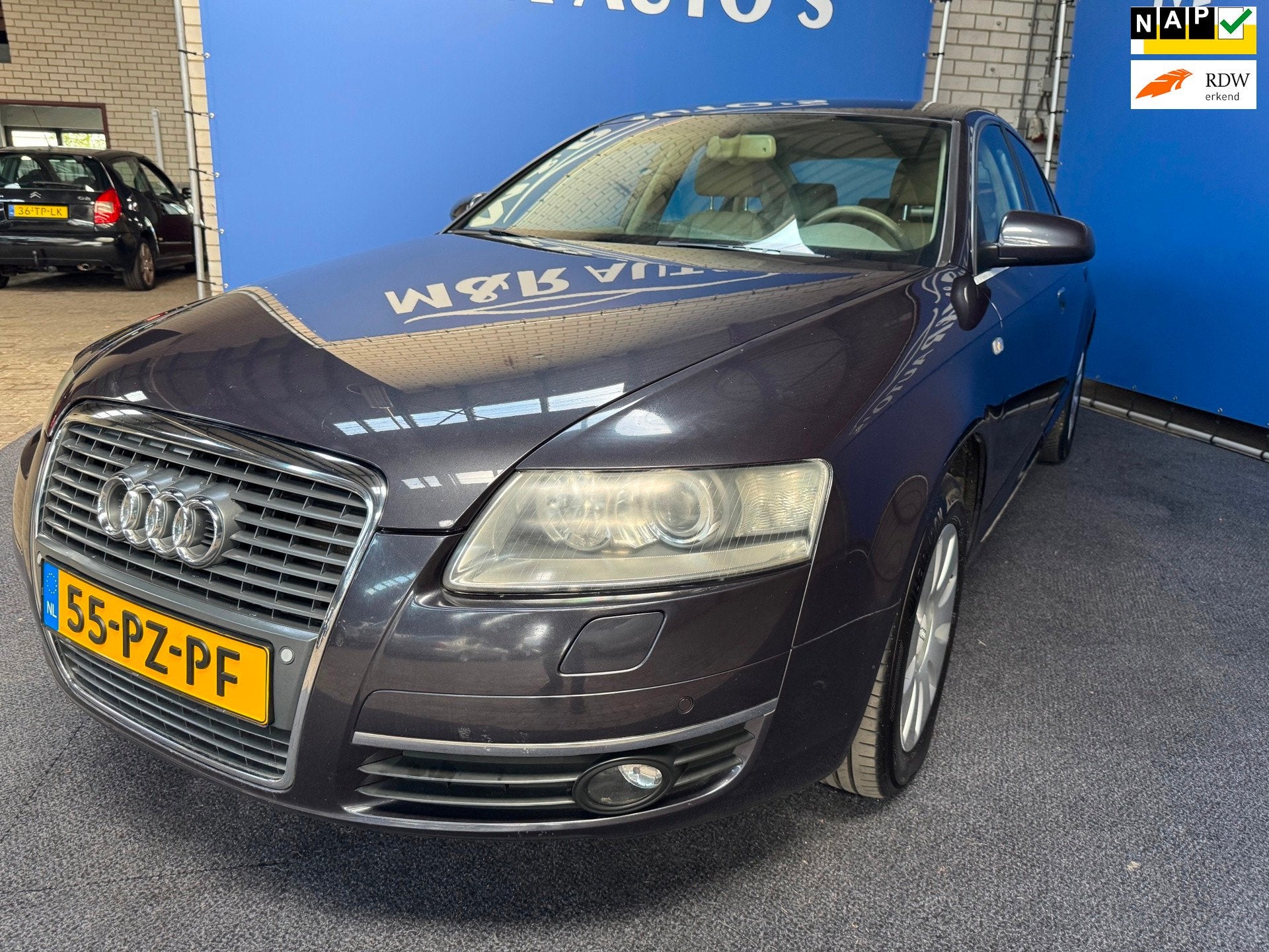 Audi A6 Limousine 2.4 Pro Line Automaat, Auto's, Bedrijf, Euro 4, Zilver of Grijs, 6 cilinders