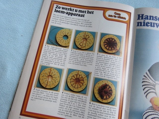 Tijdschrift Handwerken nr. 1-1976, haken breien borduren enz, Ophalen of Verzenden, Zo goed als nieuw, Sport en Vrije tijd