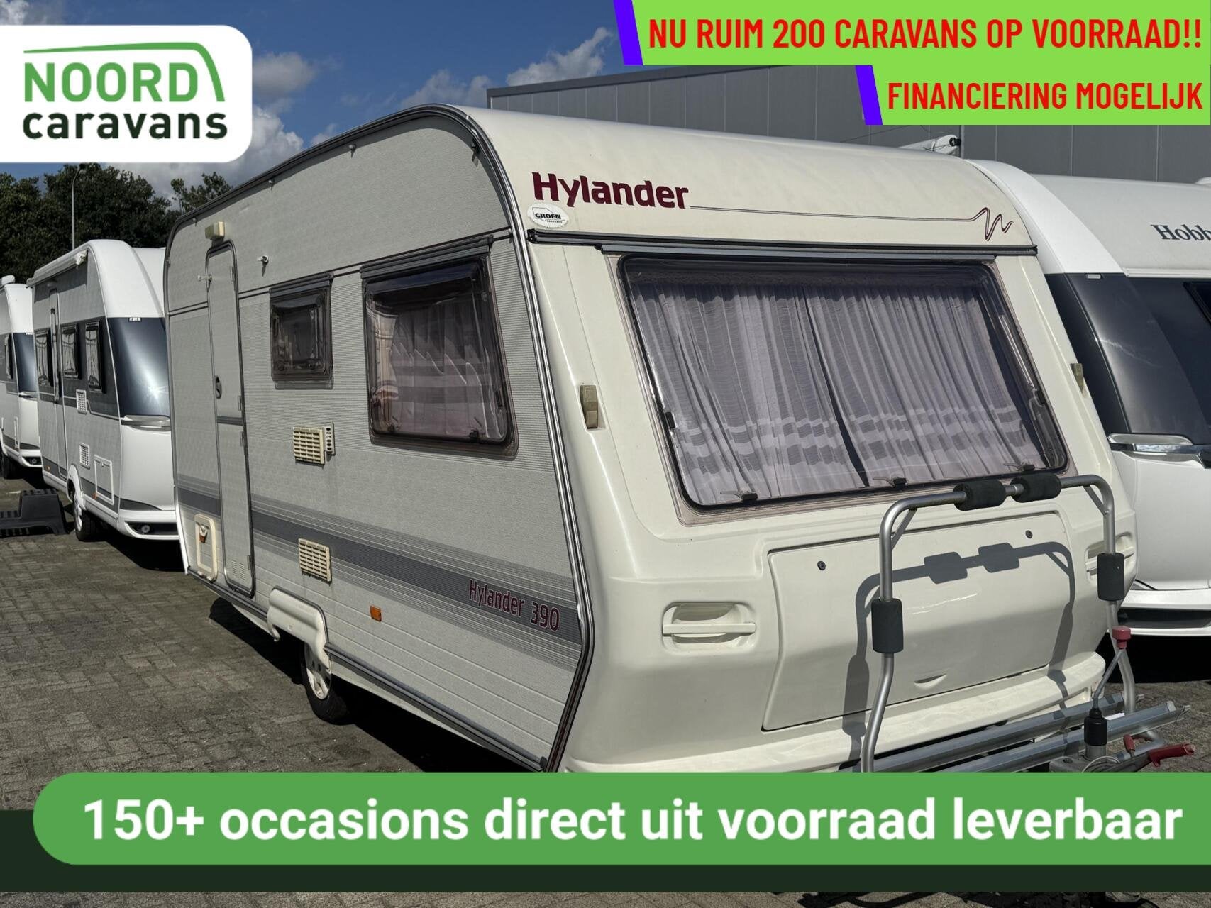 Hylander 390 VOORTENT  + 4 PERS + WC, Overige merken, Bedrijf, Tot en met 3, 750 - 1000 kg