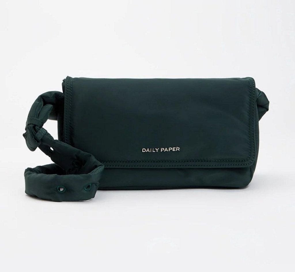 Daily Paper Rana crossbody tas groen gewatteerd nylon, Verzenden, Nieuw, Groen
