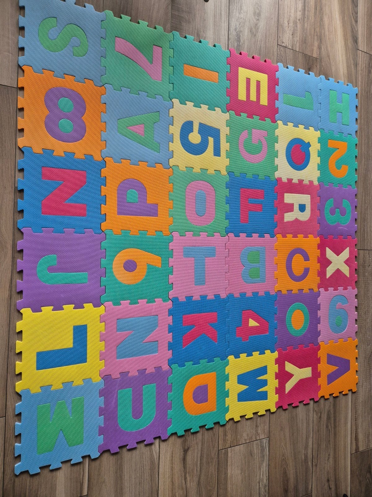 36-delige foam puzzel-/speelmat met letters en cijfers (A–Z, Ophalen, Gebruikt, Speelkleed