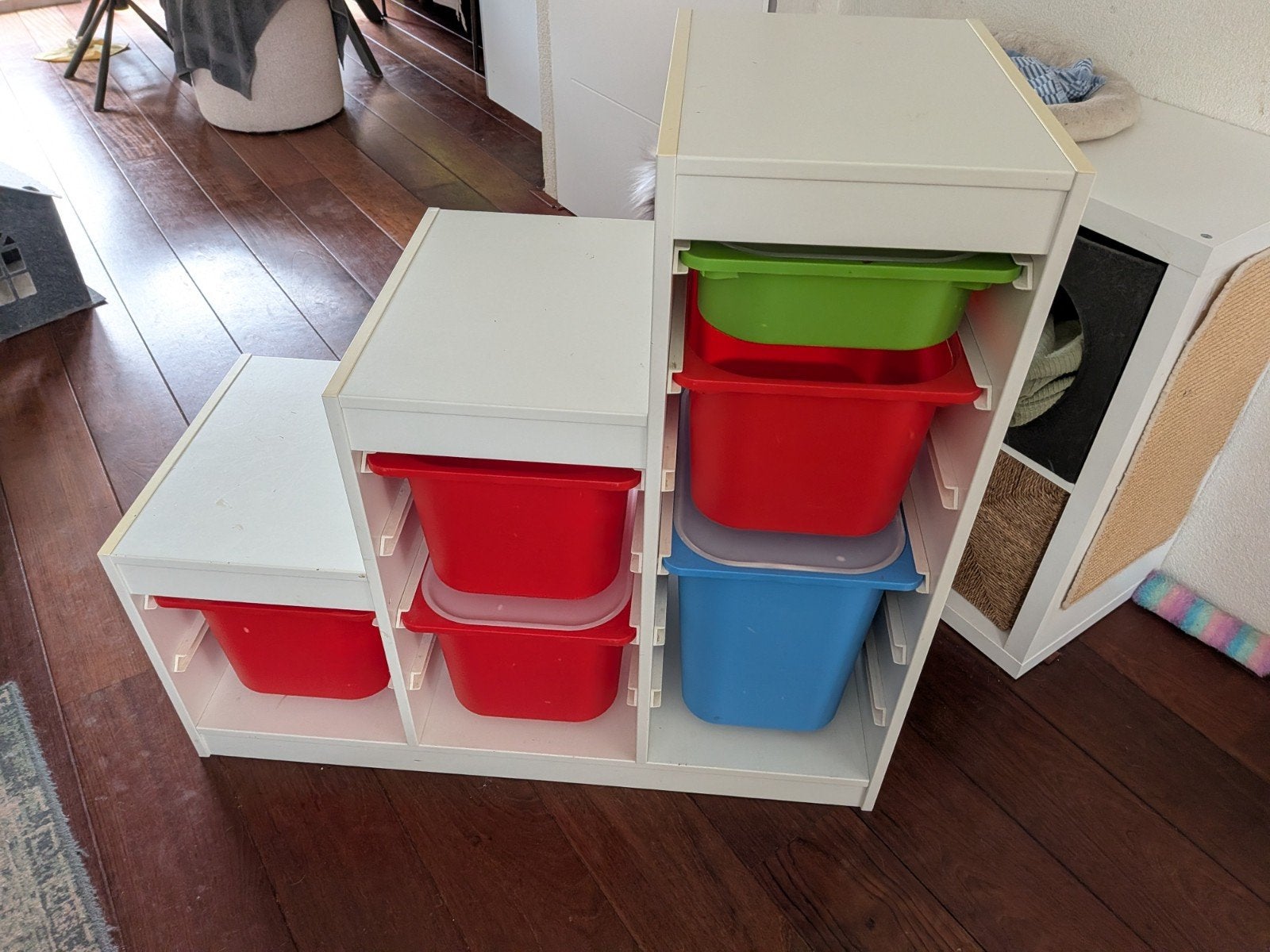 IKEA TROFAST Opbergcombinatie met Bakken - Wit, Ophalen, Gebruikt
