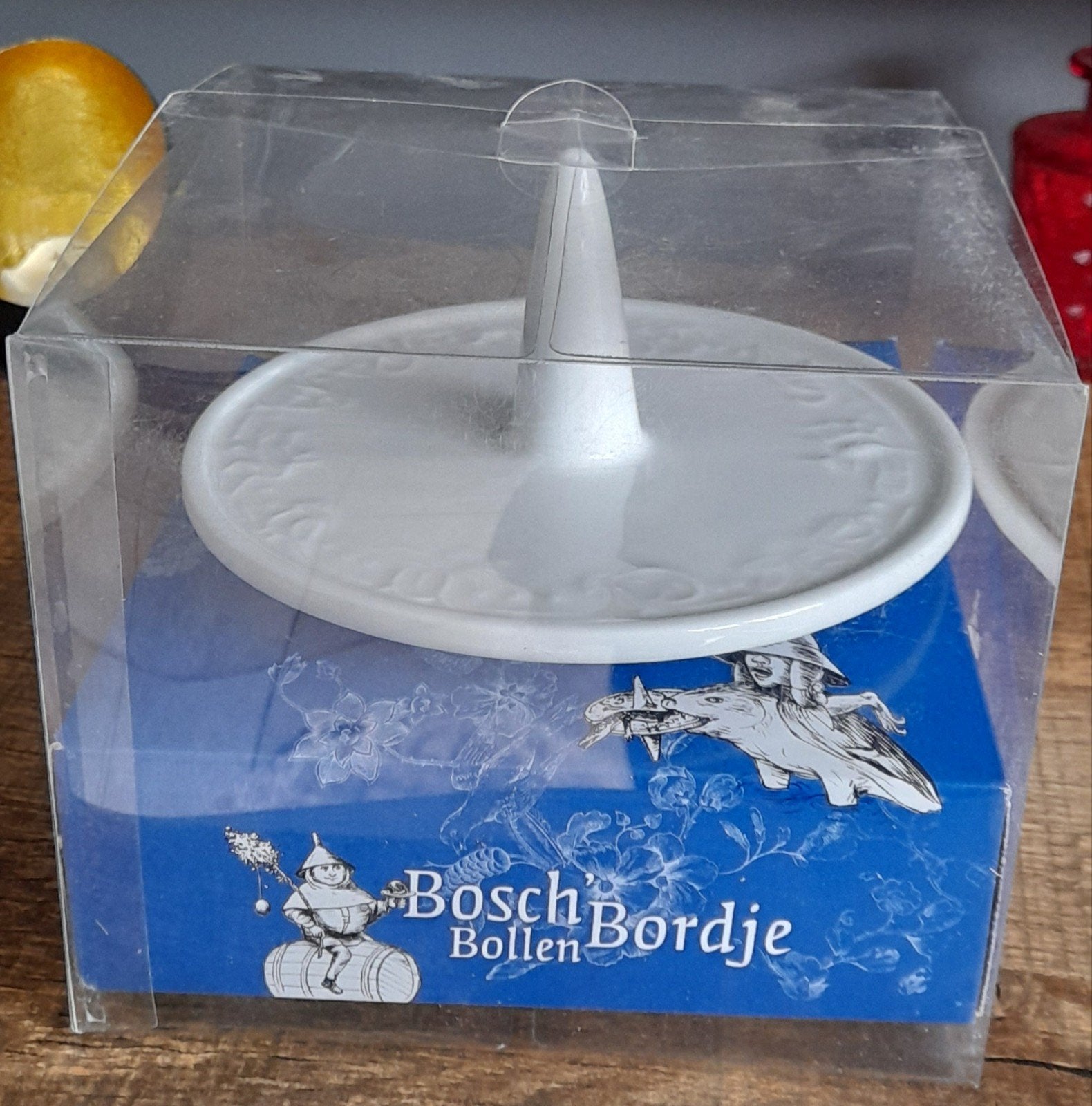 Bosch bollen bordje 3 stuks nieuw voor Bossche bollen, Huis en Inrichting, Ophalen of Verzenden, Nieuw, Overige typen, Met standaard