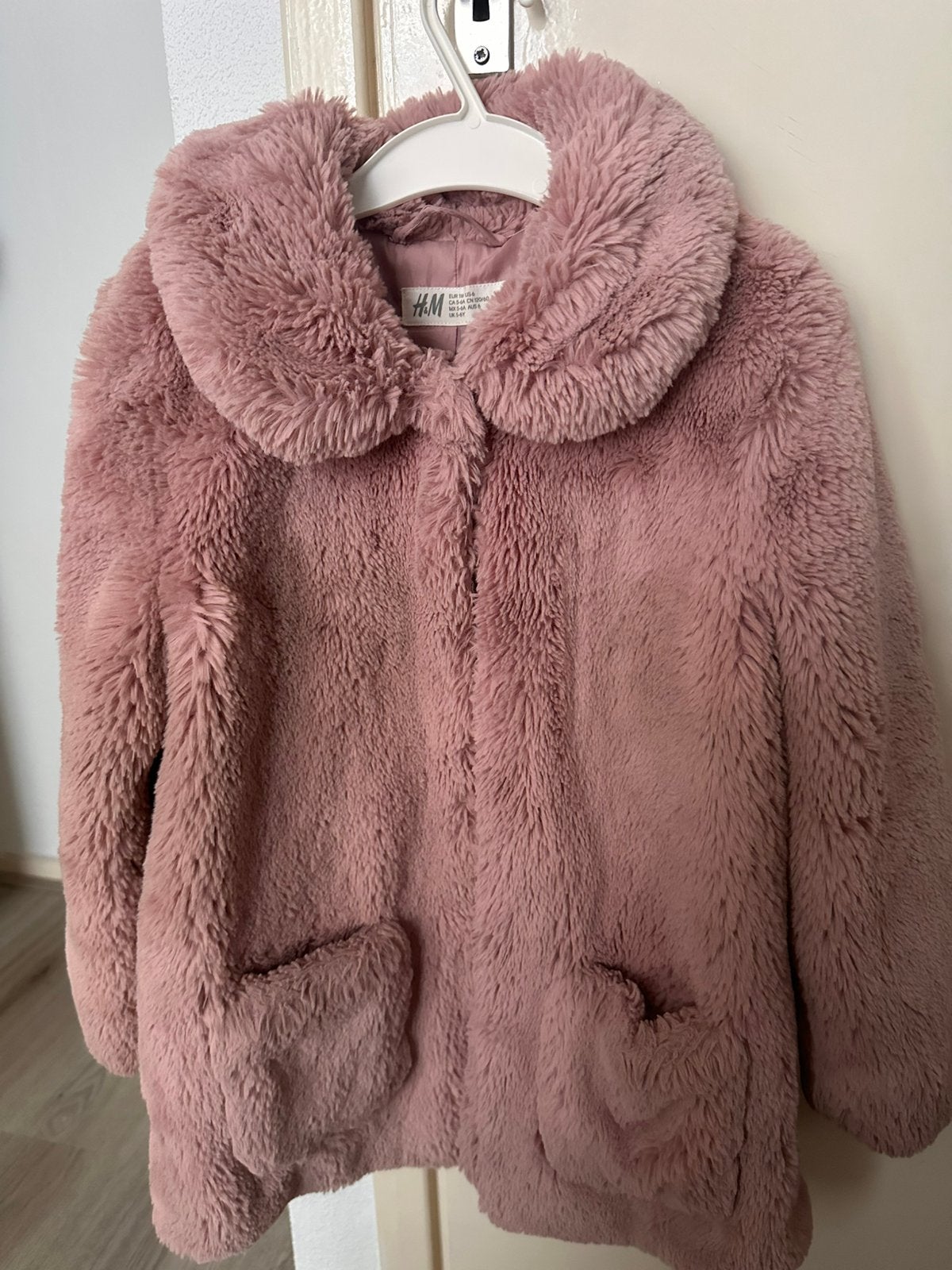 Te koop h&m jas maat 116, Ophalen, Zo goed als nieuw, Maat 34 (XS) of kleiner, Roze