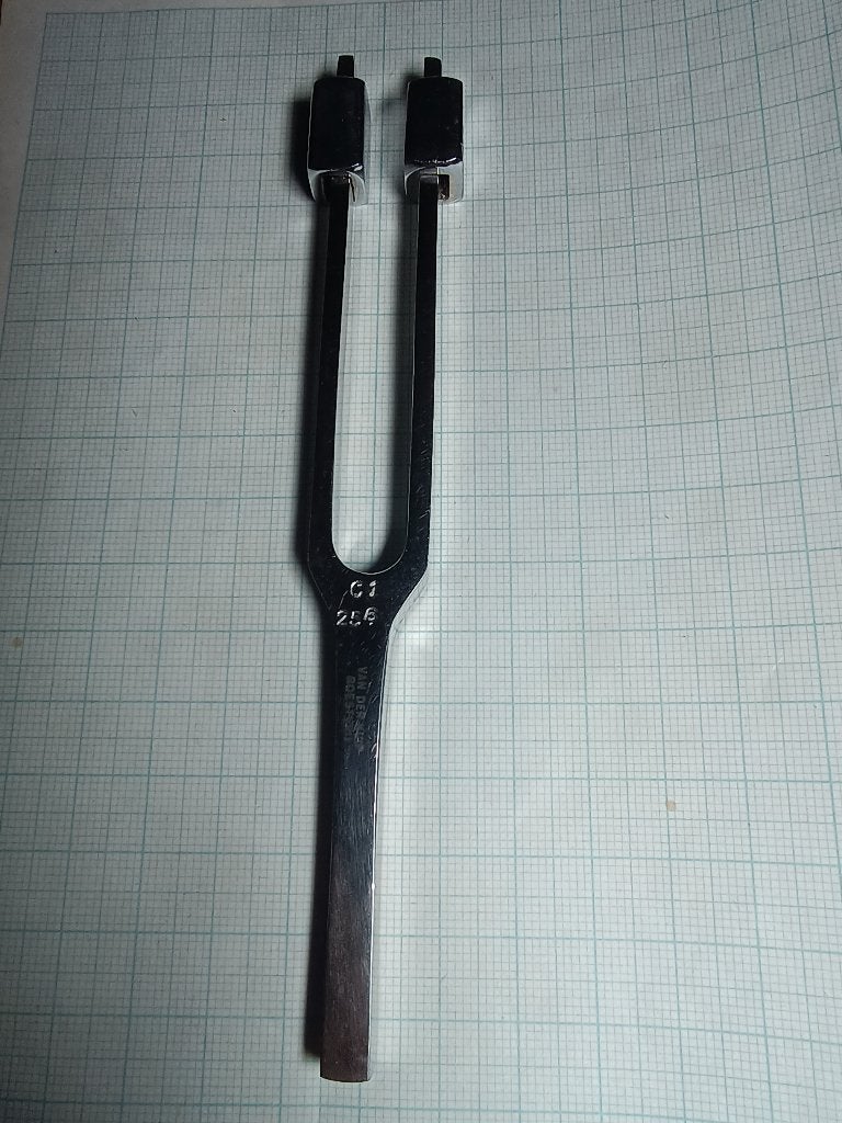 Stemvork met dempers C1 256Hz, Diversen, Ophalen of Verzenden, Gebruikt