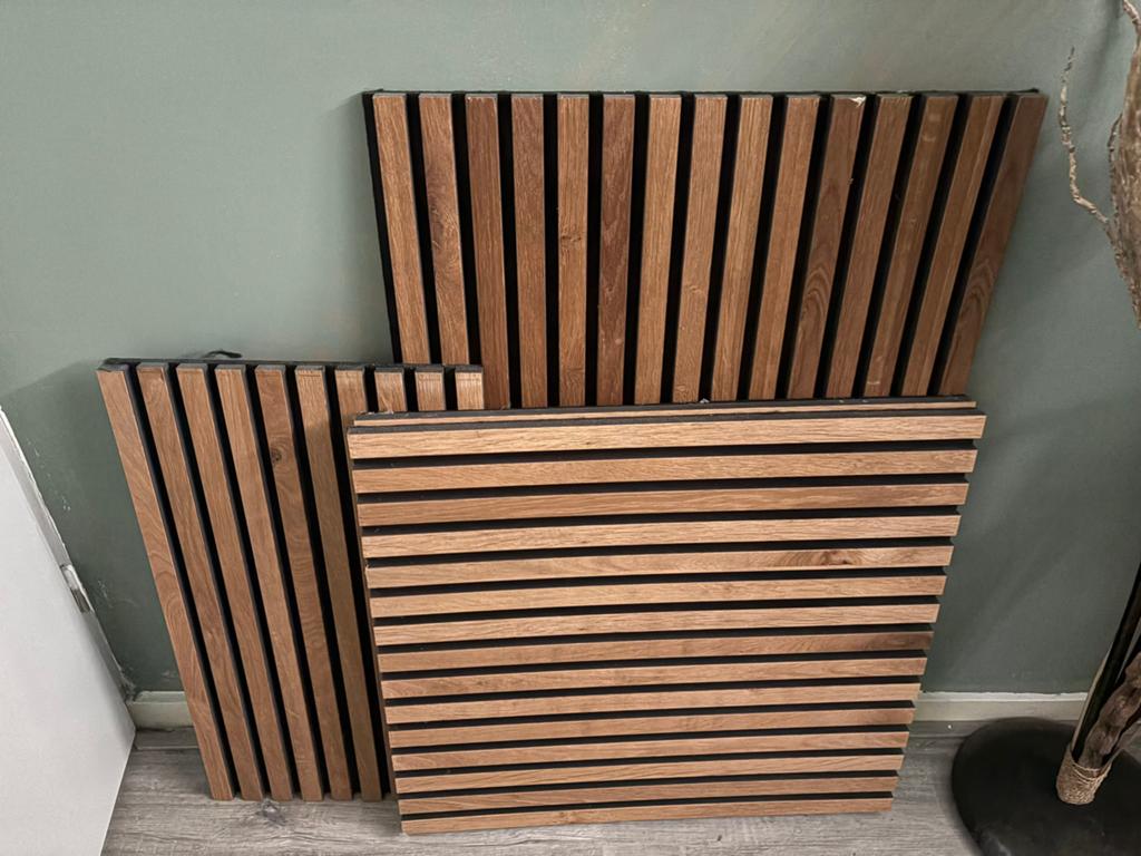 Woodup panelen restant 4 stuks, Doe-het-zelf en Verbouw, Platen en Panelen, Ophalen, Zo goed als nieuw, Overige materialen, 20 tot 50 mm