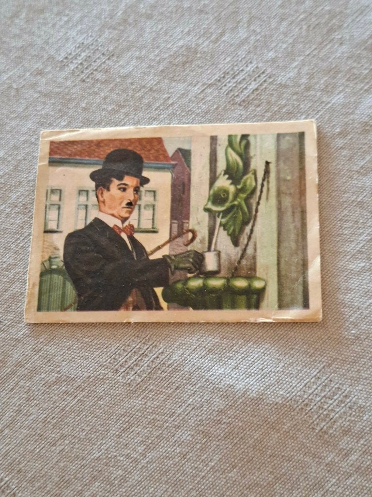 Prentje/Chromo : Charlie Chaplin / Chocolade Jacques, Verzamelen, Ophalen of Verzenden, Gebruikt, Tv, Overige typen