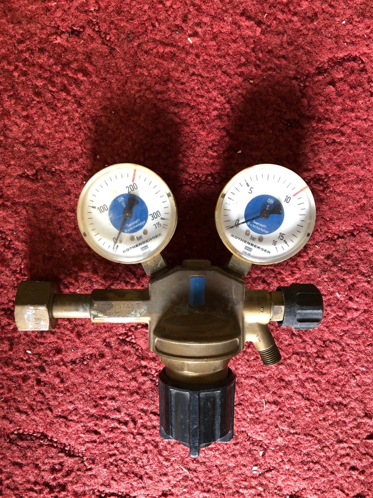 Rothenberger gasdrukregelaar met manometers, Doe-het-zelf en Verbouw, Ophalen, Gebruikt