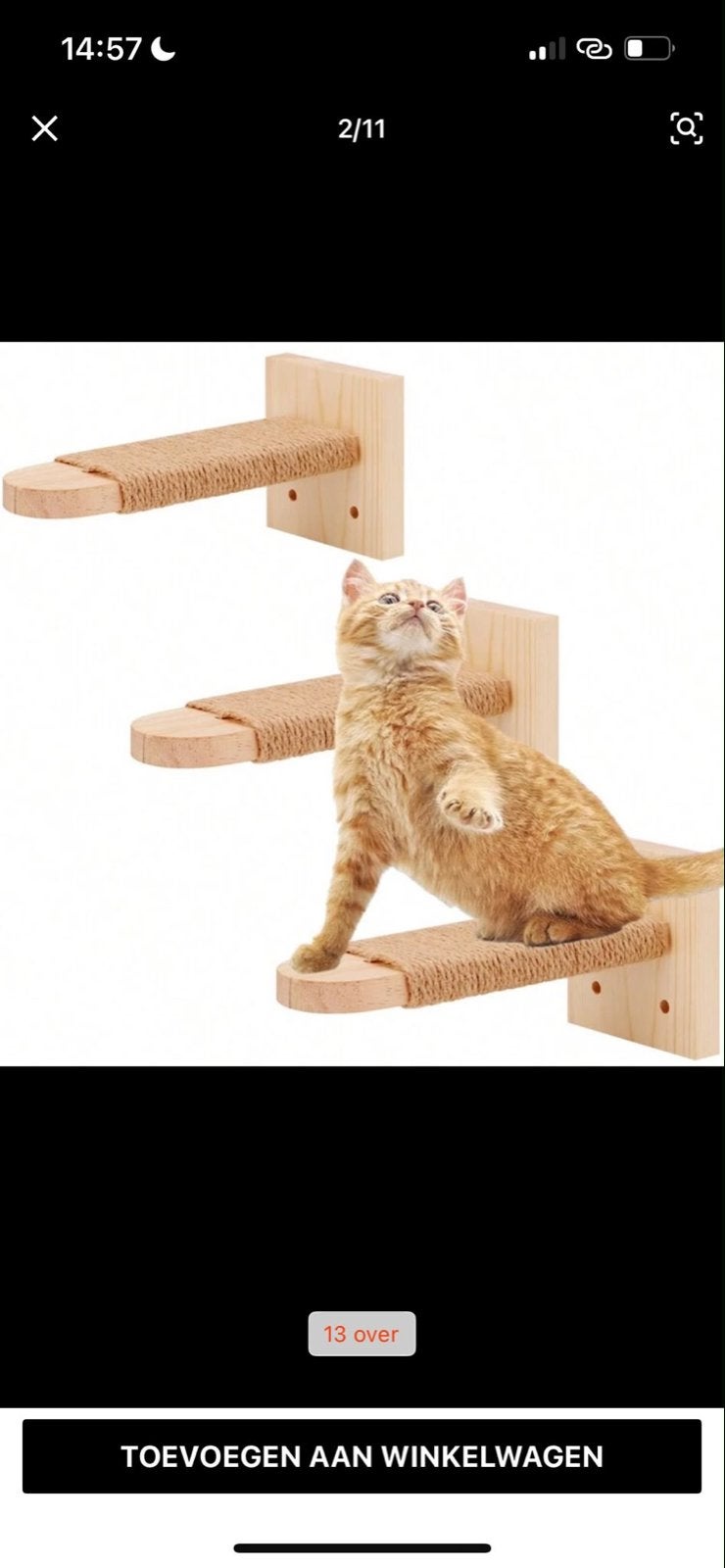 Trapjes voor kat, Ophalen, Nieuw