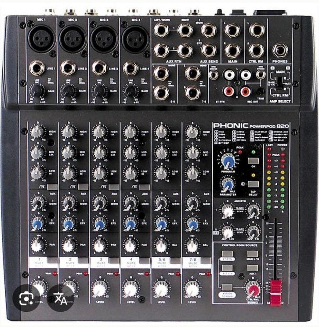 Phonic powerpod 820.
Powermixer., Ophalen