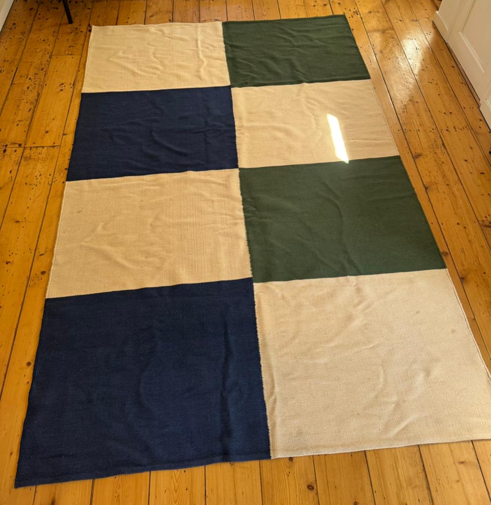HAY Ethan Cook Flat Works Rug – 200x300cm, Ophalen, Grijs, 200 cm of meer, Zo goed als nieuw