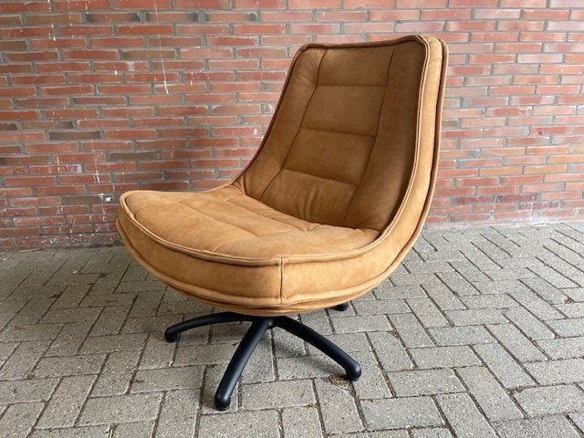 Fauteuils EVA Kenia leer de laatste laagste  actie prijs, Huis en Inrichting, Fauteuils, Nieuw, Leer, Metaal, 75 tot 100 cm, 75 tot 100 cm