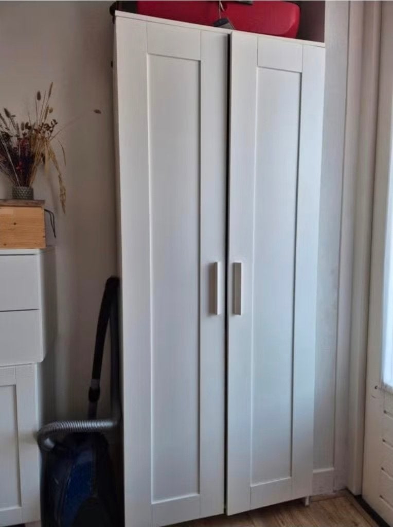 4x Brimnes kledingkast 2 doors wardrobe Ikea wit, Ophalen, 100 tot 150 cm, Zo goed als nieuw, 150 tot 200 cm