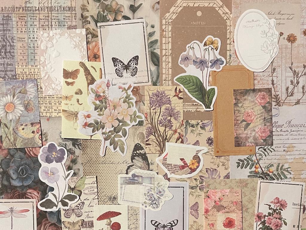 Scrapbooking vlinders en bloemen bonte thema, Verzenden, Nieuw, Versiering of Embellishment