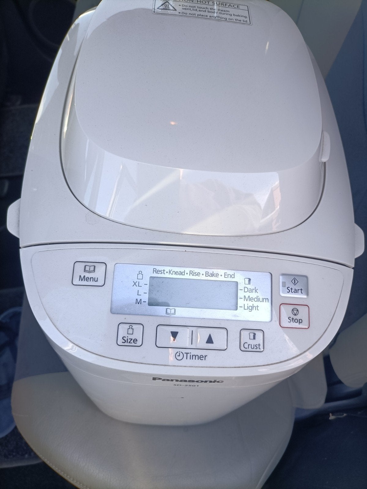 Panasonic SD-2501 Broodbakmachine met Timer, Met timer, Meer dan 10 programma's, 800 tot 1200 gram deeg, Ophalen of Verzenden