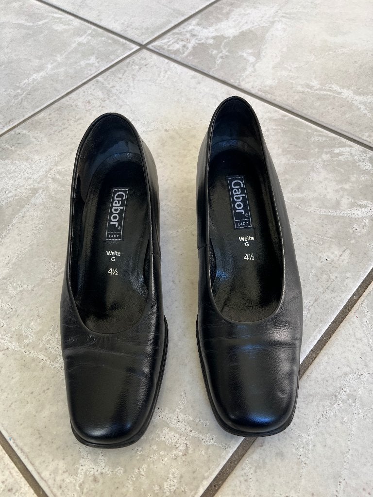Z.G.A.N. paar Gabor pumps maat 4,5 G . 37, Pumps, Verzenden, Zwart, Gabor