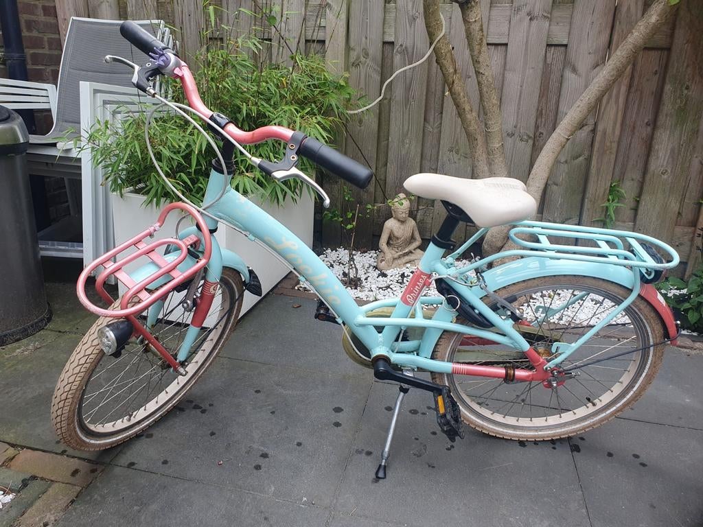 Loekie Prinses meisjesfiets 20 inch, Fietsen en Brommers, Fietsen | Kinderfietsjes, Ophalen, Gebruikt, Loekie Prinses, Terugtraprem