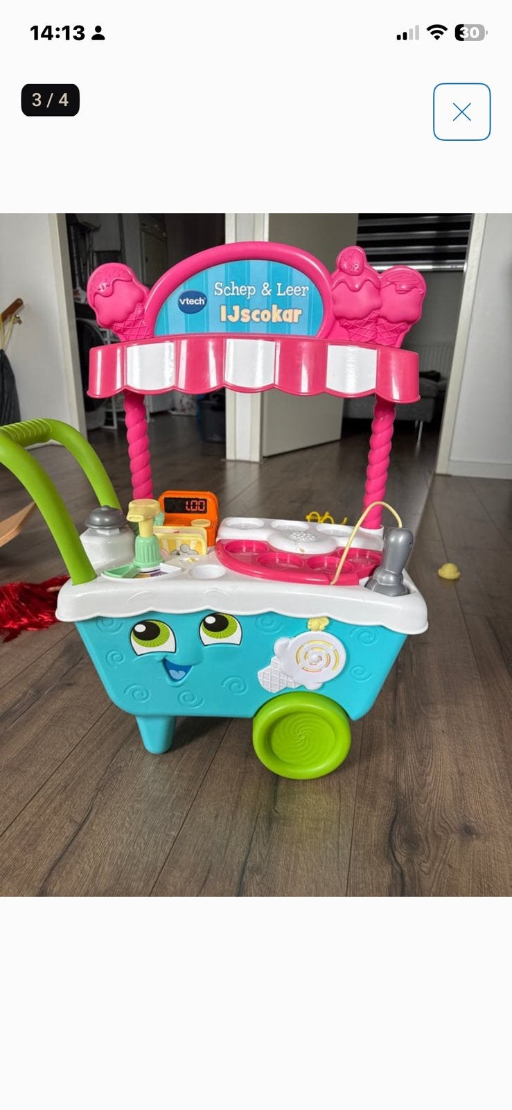 Vtech ijscokar, Ophalen, Gebruikt