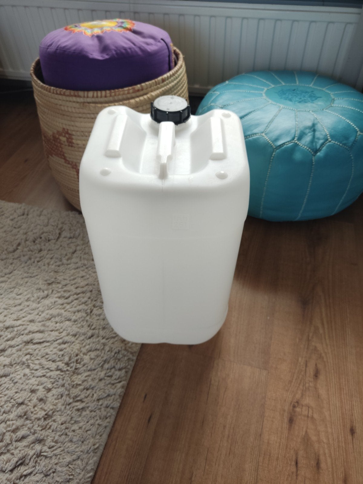 25 liter jerrycan UN Y keurmerk stapelbaar, Minder dan 75 liter, Ophalen of Verzenden
