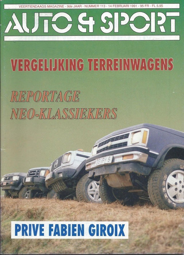 Auto & Sport 113 1991 : Chevrolet Blazer S10 - Land Rover, Ophalen of Verzenden, Gelezen, Algemeen