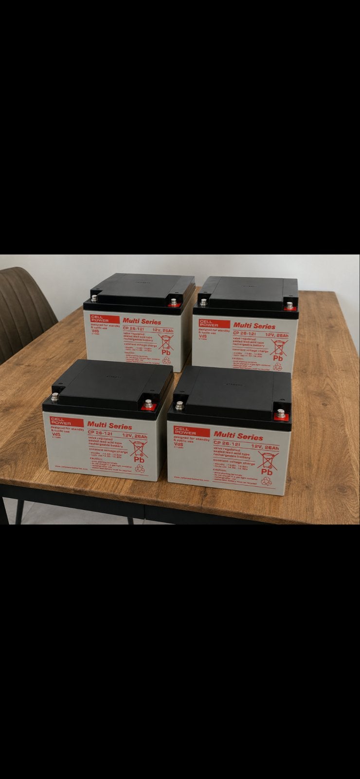 Nieuwe Cellpower Accu 12V 26Ah AGM, Ophalen of Verzenden, Nieuw, Universele onderdelen