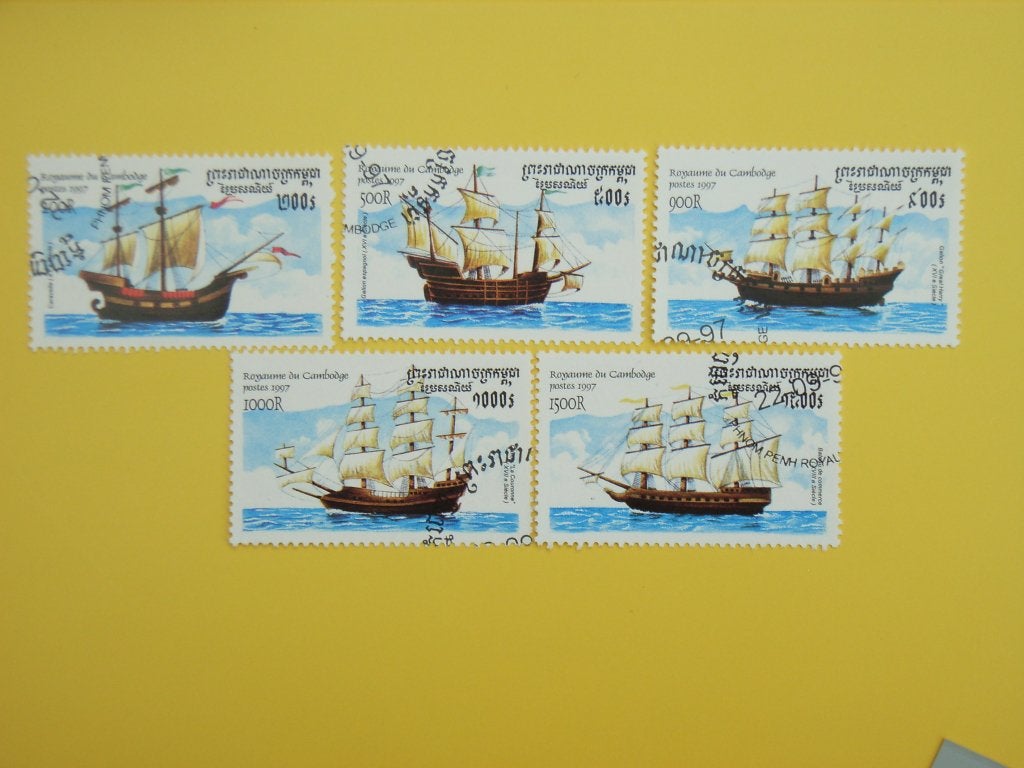 NB   Cambodja 1741-1745, Ophalen, Gestempeld, Overige thema's