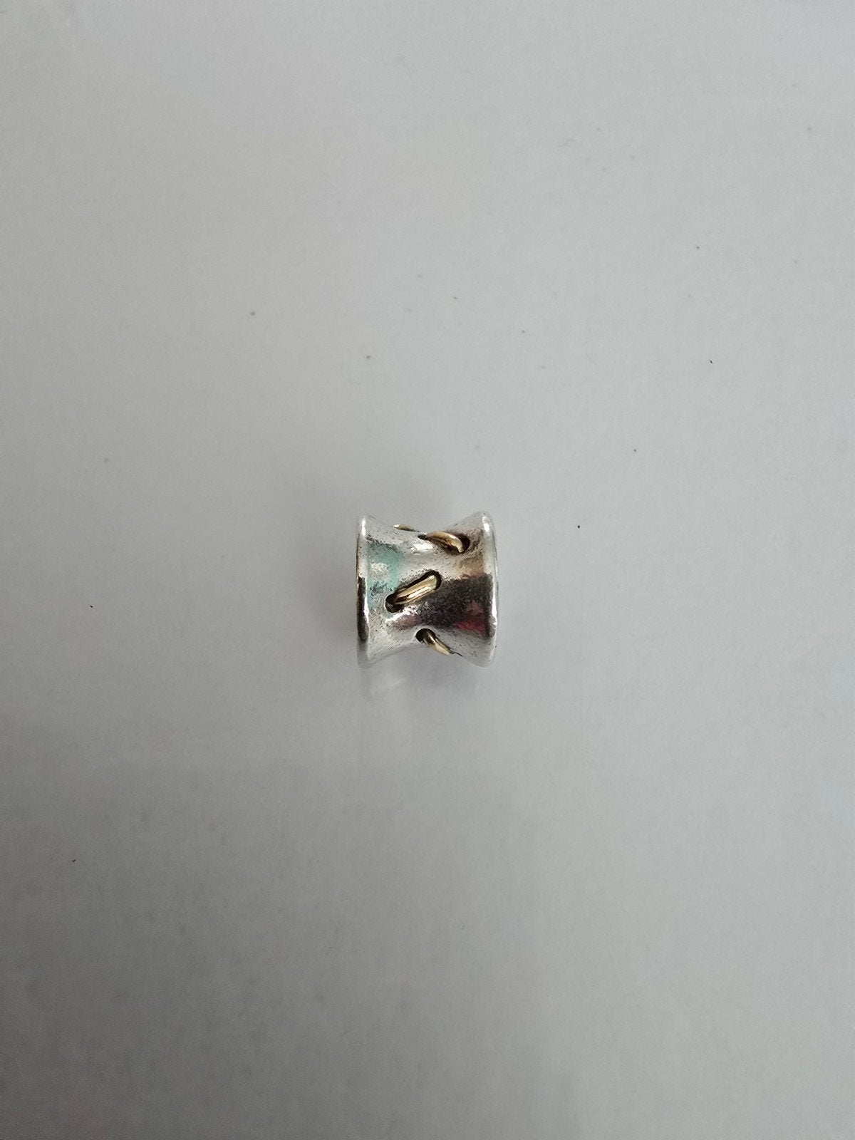 Prachtige originele bicolor Pandora bedel - zilver met goud, Sieraden, Tassen en Uiterlijk, Ophalen of Verzenden, Zo goed als nieuw