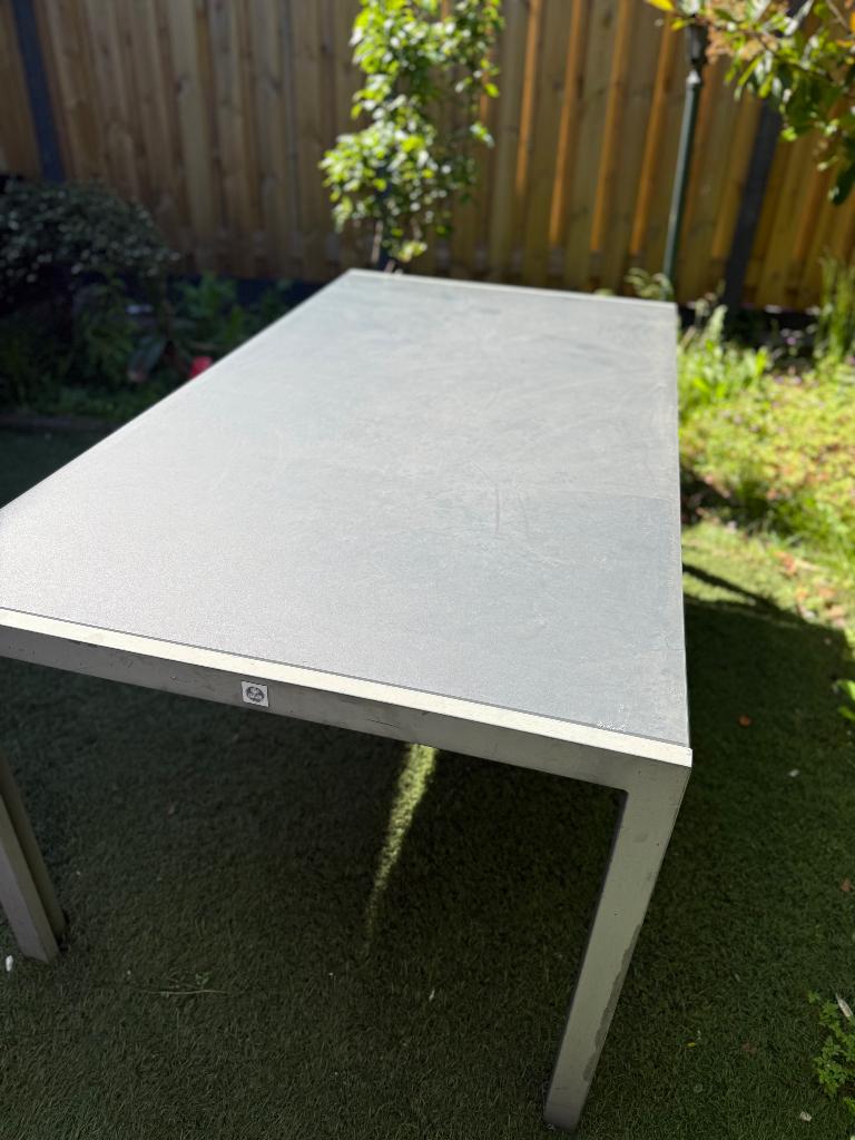 Le Sud Tuintafel, Ophalen, Zo goed als nieuw, Rechthoekig, Rvs