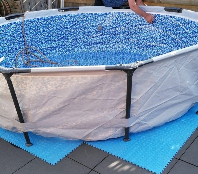 Bestway Steel Pro MAX Opzetzwembad 3.05m x 76cm, Tuin en Terras, Zwembaden, Ophalen, Gebruikt, Minder dan 80 cm, Rond