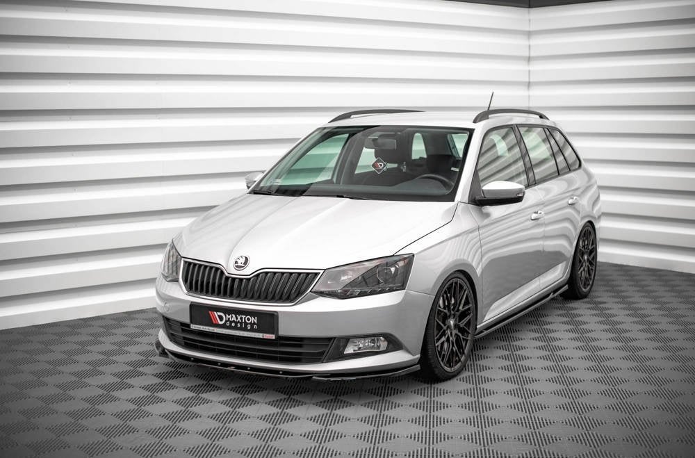 Voorlip spoiler sideskirt diffuser - Skoda Fabia 14-19, Ophalen of Verzenden