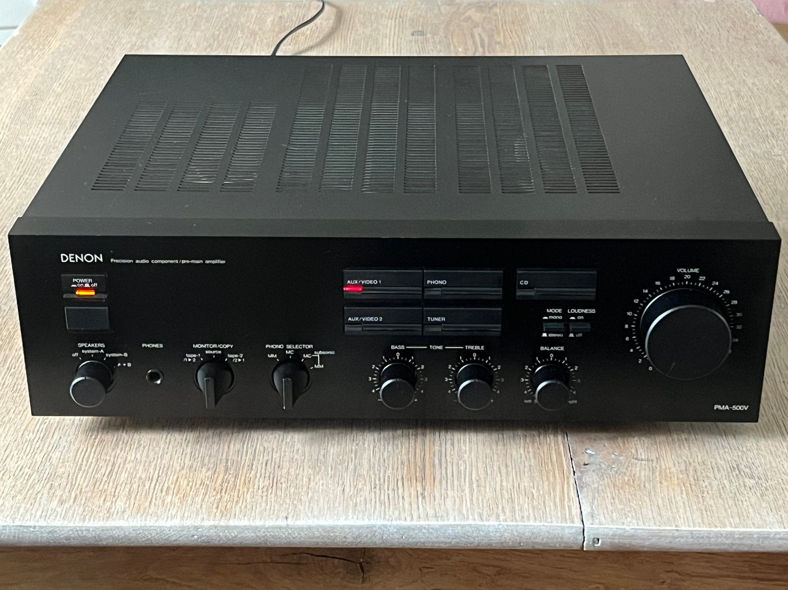 DENON PMA-500V Stereo Versterker | Phono MM/MC | 80 Watt, Gebruikt, Denon, Ophalen of Verzenden, 120 watt of meer
