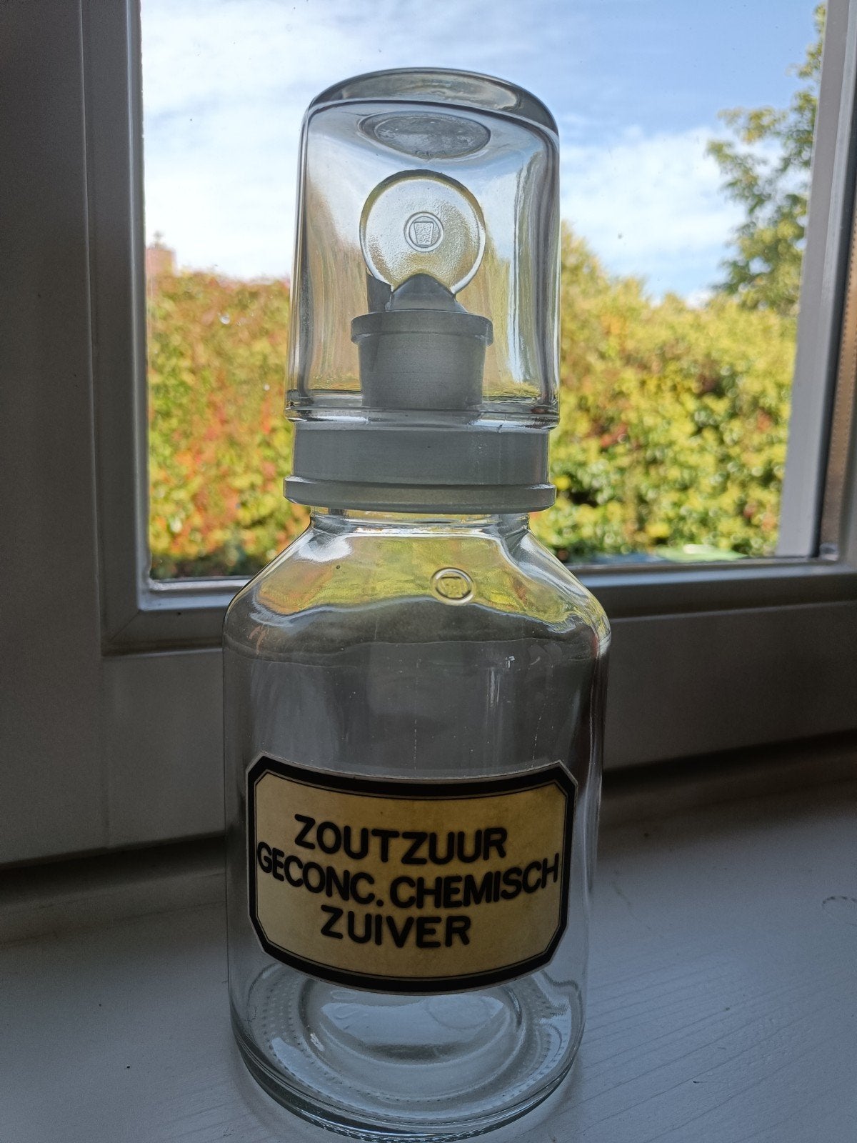 Antieke Apothekersfles / Zuurkappenfles - TU/e Laboratorium, Ophalen of Verzenden