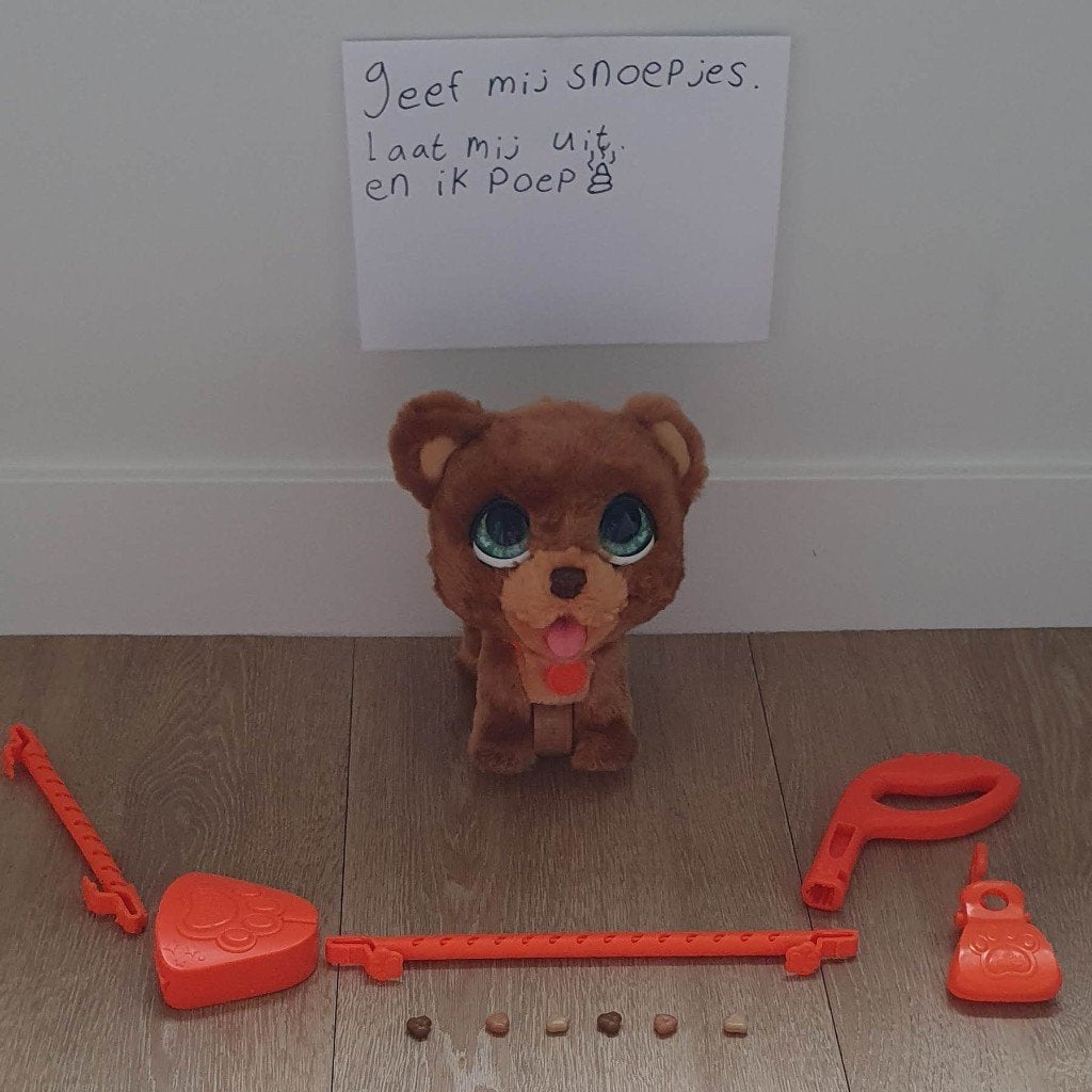FurReal PoopaLots Big Wags interactieve beer, Ophalen, Zo goed als nieuw