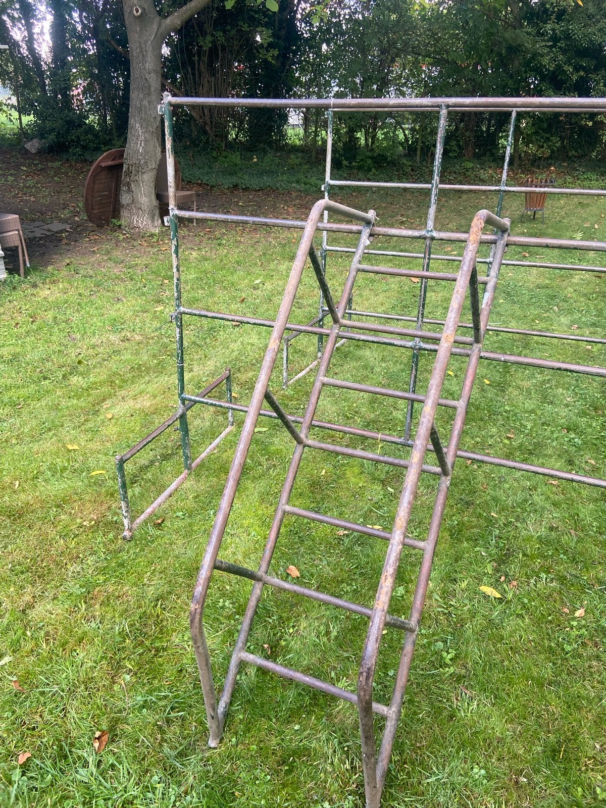 klimrek met ladder, Ophalen, Gebruikt, Glijbaan