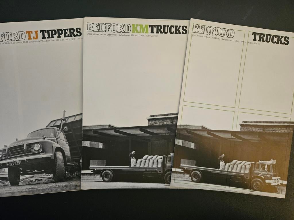 11 Brochures Bedford Trucks 1965 - 1970, Boeken, Ophalen of Verzenden, Zo goed als nieuw, Overige merken