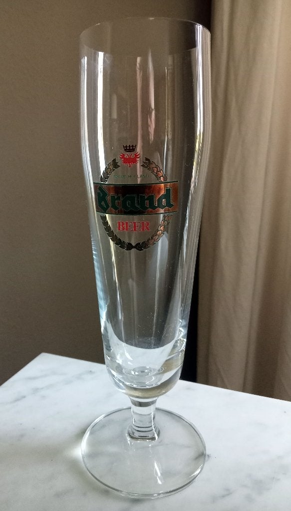 6 Vintage Brand Beer Pilsener Voetglazen., Verzamelen, Ophalen of Verzenden, Zo goed als nieuw, Glas of Glazen, Brand
