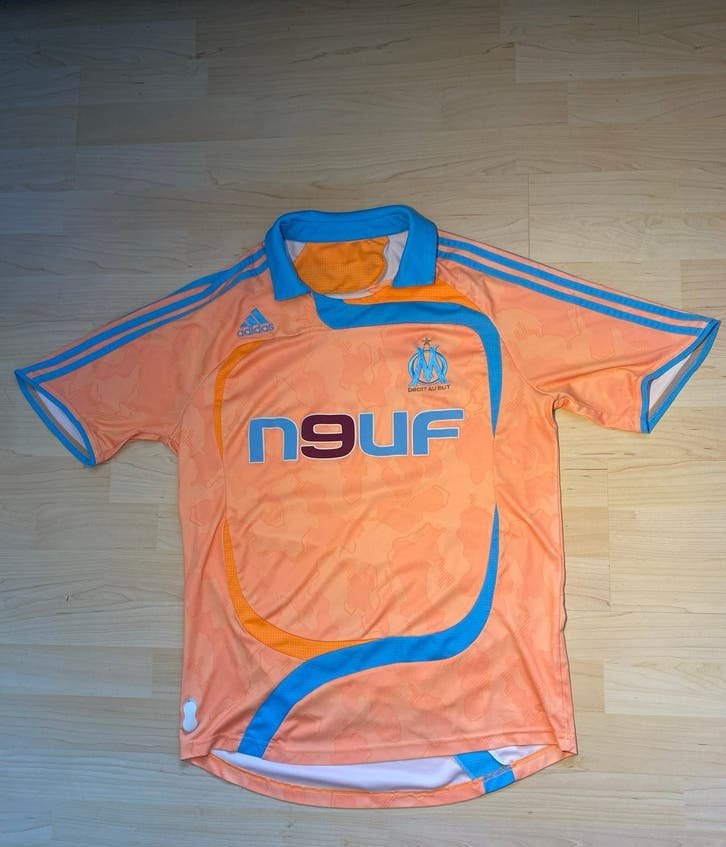 Adidas Olympique Marseille Derde shirt 2007/2008 Maat M, Maat M, Ophalen of Verzenden, Zo goed als nieuw, Shirt