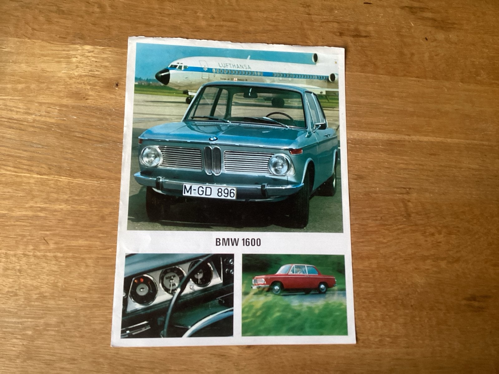 Originele BMW 1600 Leaflet uit de jaren '60, Ophalen of Verzenden, Gelezen, BMW