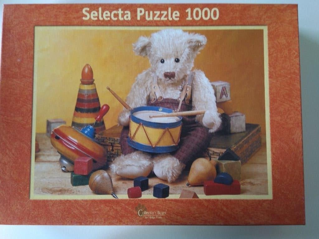 legpuzzel Selecta teddybeer 1000 stukjes, Ophalen of Verzenden, 500 t/m 1500 stukjes, Zo goed als nieuw, Legpuzzel