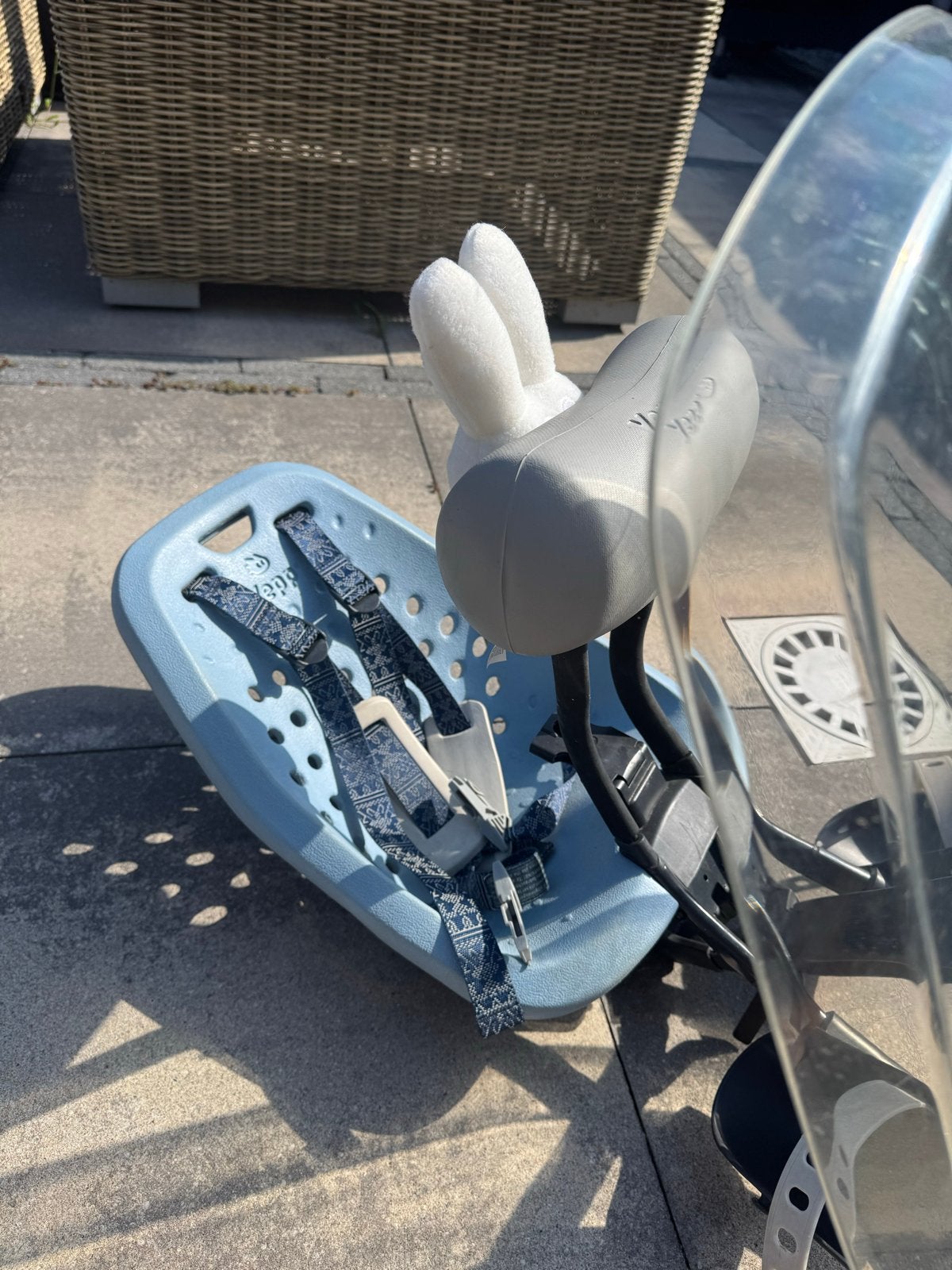 Yepp Mini fietsstoeltje met windscherm, Fietsen en Brommers, Ophalen, Voorzitje, 0 t/m 13 kg, Gebruikt