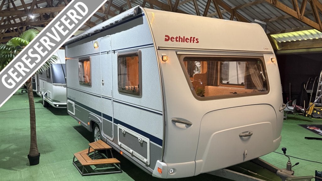 Dethleffs New Line 490 TK Voortent/Zakluifel/Mover, Arist-Dethleffs-Straße 12, 88316 Isny im Allgäu, Duitsland, Treinzit, Schokbreker