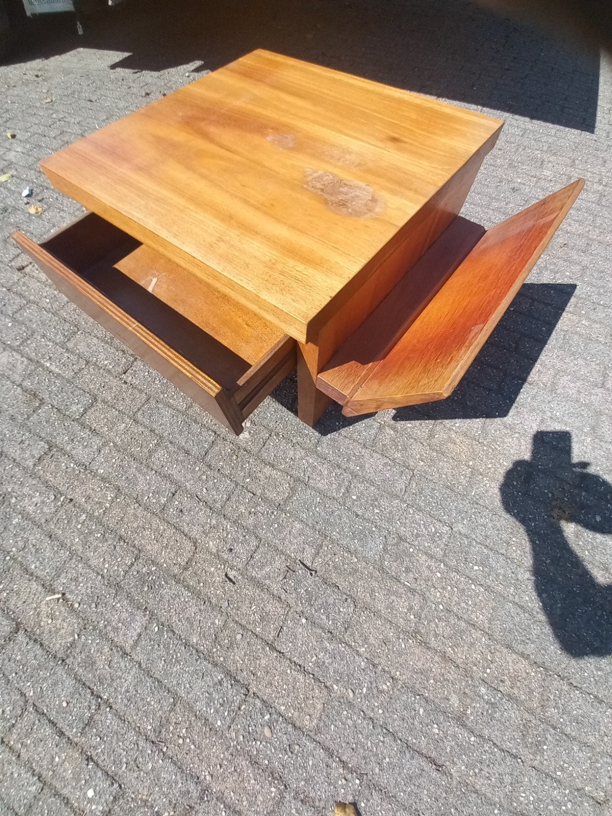 Vintage kranten tafeltje, Bijzondere vondsten, Gebruikt, 3781 hn, Ophalen of Verzenden