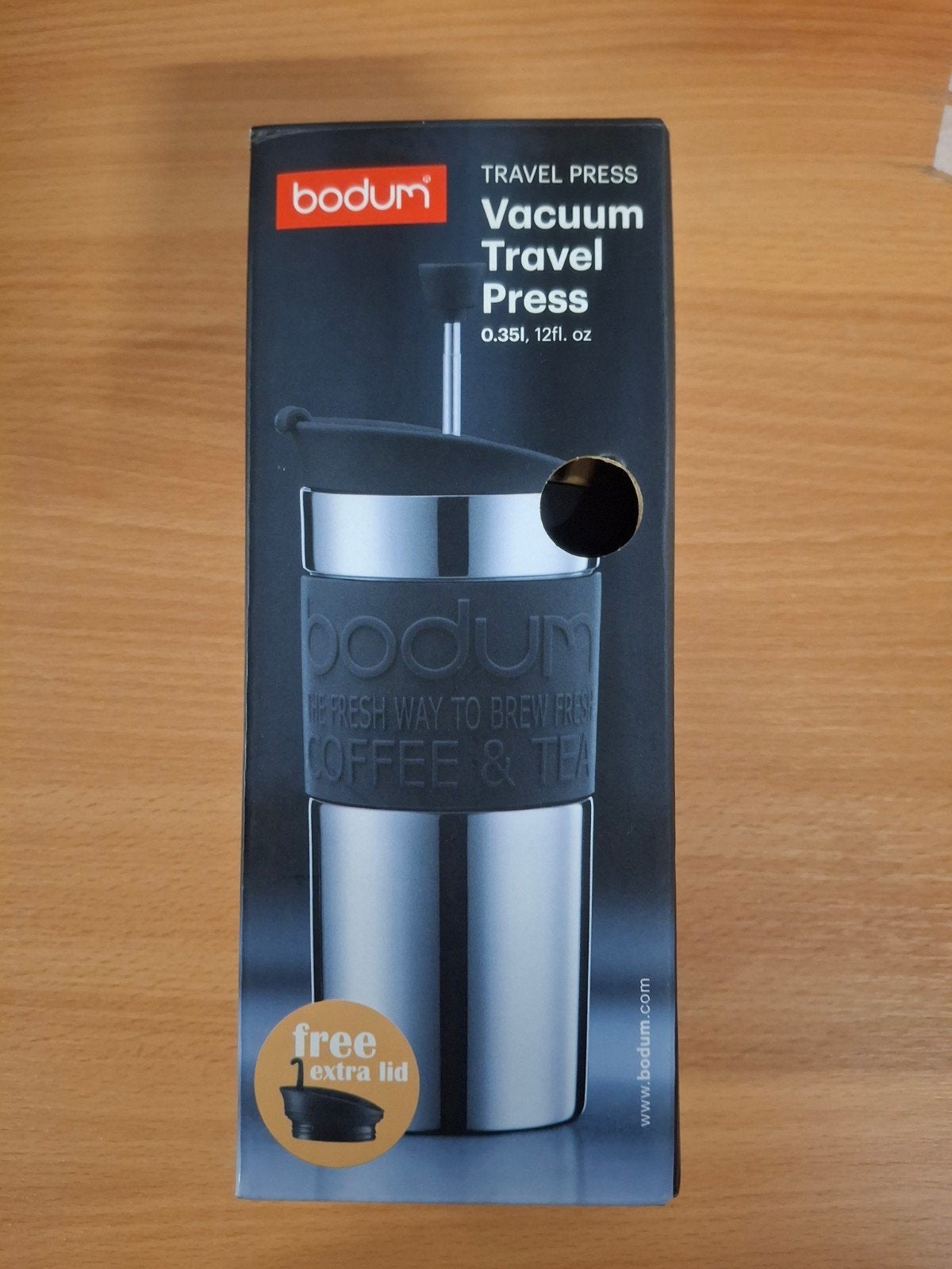 Bodum Vacuum Travel Press - Nieuw in doos, Overige typen, Bodum, Ophalen of Verzenden, Metaal